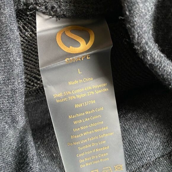 SHAPE Activewear Athletic Long Sleeve Sweatshirt Top Gray Size Large - Picture 8 of 8